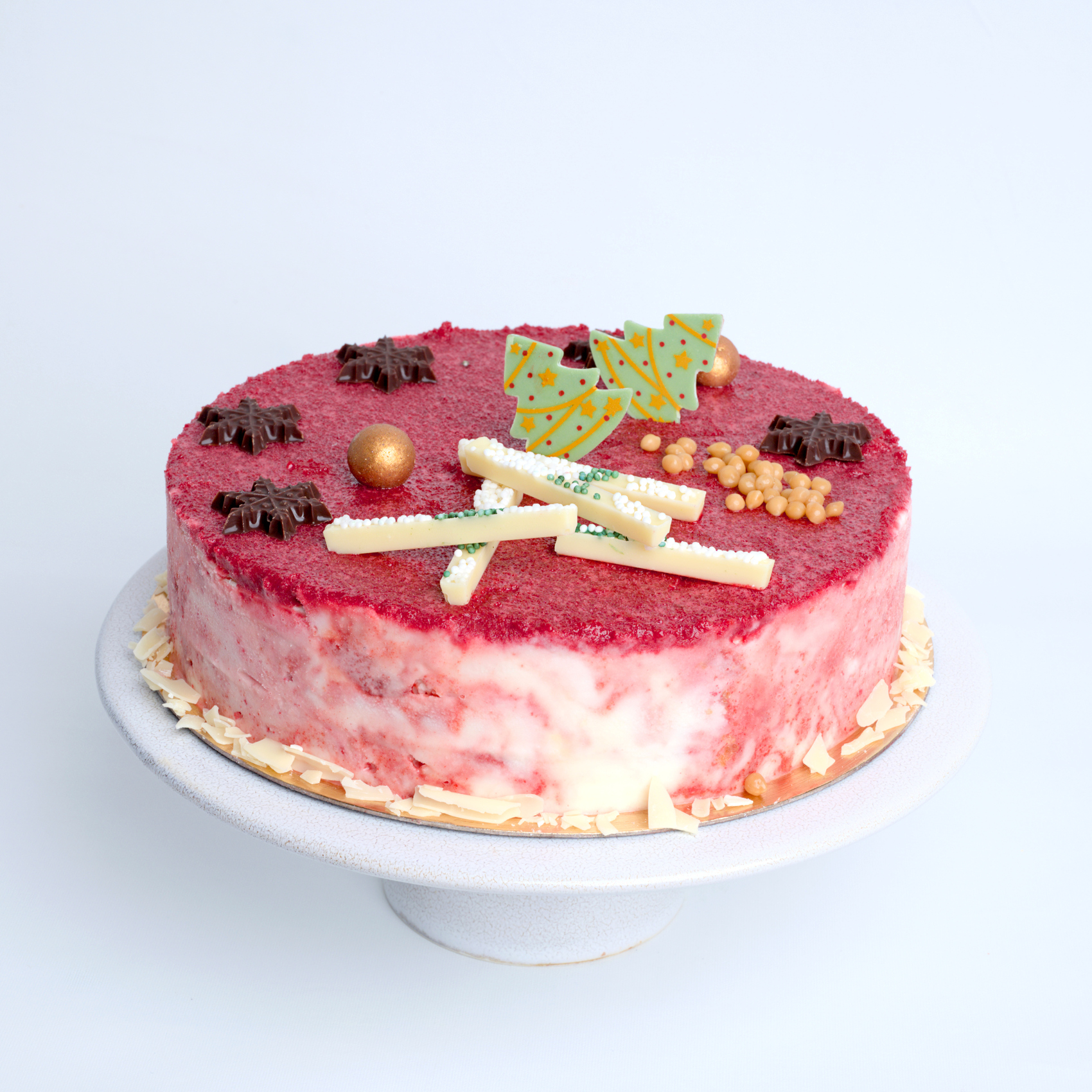 kerst ijstaart red velvet